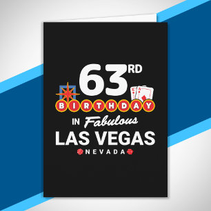 Las Vegas Verjaardagsfeest - 63e verjaardag in Veg Kaart