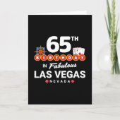 Las Vegas Verjaardagsfeest - 65e verjaardag in Veg Kaart (Voorkant)