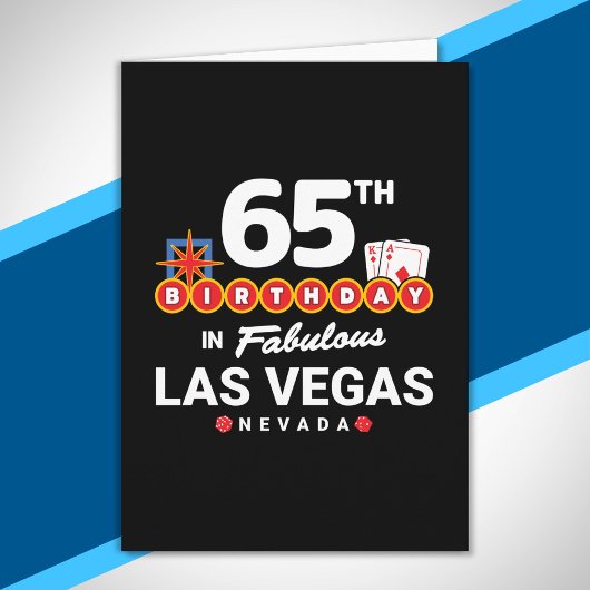 Las Vegas Verjaardagsfeest - 65e verjaardag in Veg Kaart