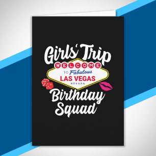 Las Vegas Verjaardagsfeestje - Meidenreis Verjaard Kaart