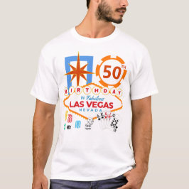 Las Vegas verjaardagsfeestje T-shirt