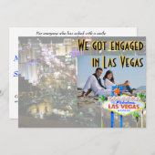 Las Vegas Verloving Photo Card Kaart (Voorkant / Achterkant)