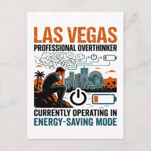 Las Vegas Vermoeide Overdenker Energiebesparende M Briefkaart