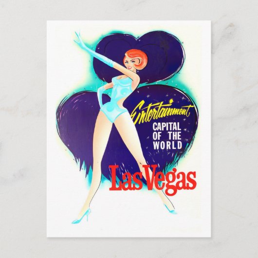 Las Vegas vintage briefkaart (Voorkant)