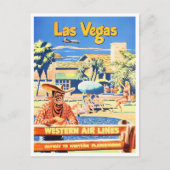 Las Vegas vintage briefkaart (Voorkant)