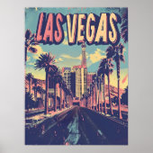 Las Vegas Vintage Kunst Poster (Voorkant)