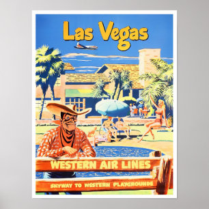 Las Vegas vintage poster