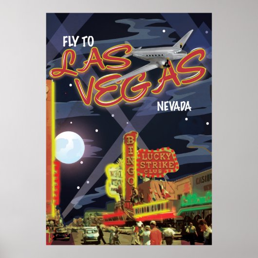 Las Vegas Vintage Poster (Voorkant)