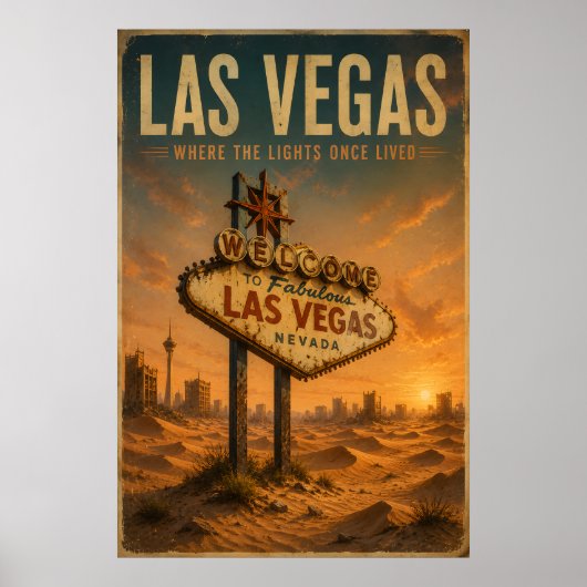 Las Vegas Vintage Poster (Voorkant)