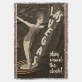 Las Vegas vintage poster Deken (Voorkant Verticaal)