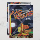 Las Vegas Vintage Poster Kaart (Voorkant / Achterkant)