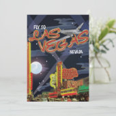 Las Vegas Vintage Poster Kaart (Staand voorkant)