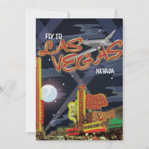 Las Vegas Vintage Poster Kaart