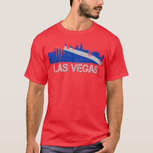 Las Vegas Vlag Silhouet Nevada T-shirt