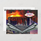 Las Vegas Volcano Monorail Briefkaart (Voorkant / Achterkant)