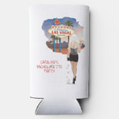 Las Vegas vrijgezellenfeest Blonde Bruid  Seltzer Blikjeskoeler (Achterkant)