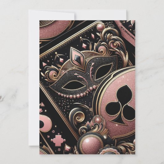 Las Vegas vrijgezellenfeest elegant Kaart (Achterkant)