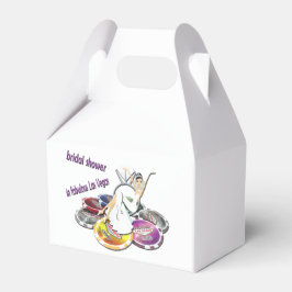 Las Vegas VRIJGEZELLENFEEST Gable Favor Box Bedankdoosjes