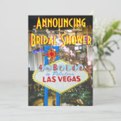 Las Vegas Vrijgezellenfeest Kaart (Staand voorkant)