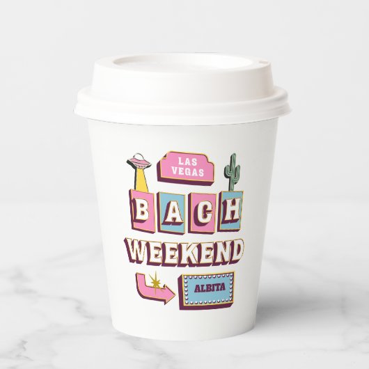 Las Vegas vrijgezellenfeest Papieren Bekers (Voorkant)