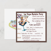 Las Vegas vrijgezellenfeest showgirl Kaart (Voorkant / Achterkant)