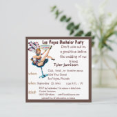 Las Vegas vrijgezellenfeest showgirl Kaart (Staand voorkant)