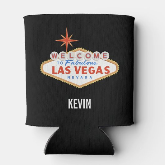 Las Vegas vrijgezellenfeest weekend cadeautje blik Blikjeskoeler (Achterkant)