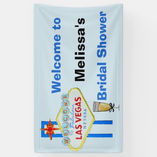 Las Vegas Vrijgezellenfeest welkomstbord Spandoek (Verticaal)