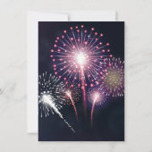 Las Vegas vuurwerk bruiloft Kaart (Achterkant)