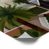 Las Vegas waterverf kunst Poster (Hoek)