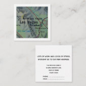 Las Vegas We hebben nieuwe adres Kaart verplaatst (Voorkant / Achterkant)