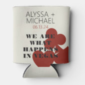 Las Vegas We zijn wat er gebeurt bruiloft gunst Blikjeskoeler (Voorkant)