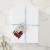 Las Vegas We zijn wat er gebeurt bruiloft gunst Cadeaulabel (Met Touw)