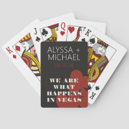 Las Vegas We zijn wat er gebeurt bruiloft gunst Pokerkaarten