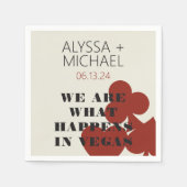 Las Vegas, we zijn wat er gebeurt met de huwelijks Servet (Voorkant)