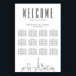 Las Vegas Wedding | 12 tabel Zitplaatskaart Poster<br><div class="desc">Een uniek poster met een 12-tafels zitplaatskaart met een deco-thema dat speciaal is afgestemd op uw toekomstige bruiloft in de prachtige stad Las Vegas,  Nevada. Alle elementen van dit item zijn ontgrendeld en aanpasbaar met behulp van de aanpassingsfunctie.</div>