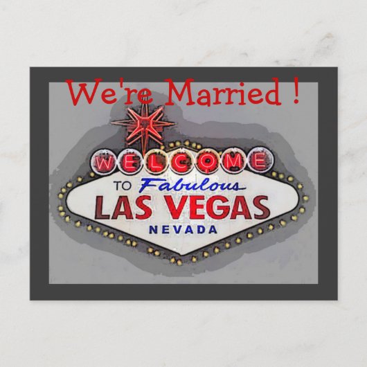 Las Vegas Wedding Aankondiging (Voorkant)