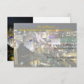 Las Vegas Wedding and Reception RSVP (Voorkant / Achterkant)