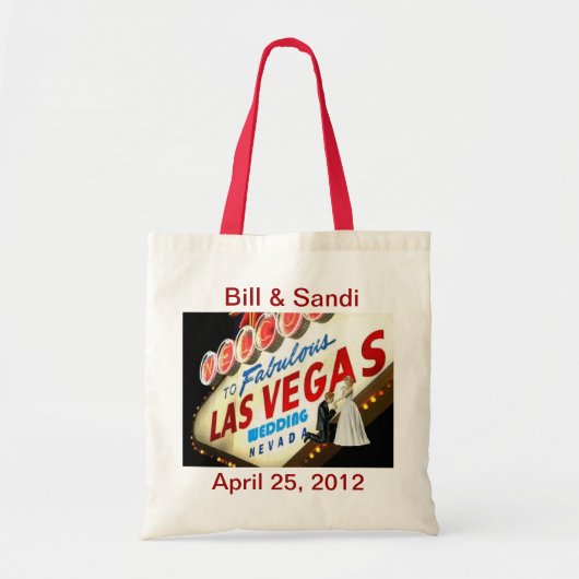 Las Vegas Wedding Bag personaliseren Tote Bag (Voorkant)