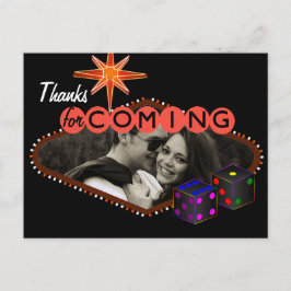 Las Vegas Wedding Bedankt Briefkaart