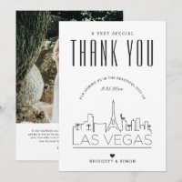 Las Vegas Wedding | Bedankt + fotokaart