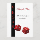 Las Vegas Wedding Bedankt kaarten (Voorkant)