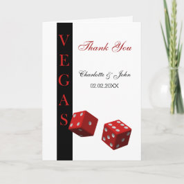 Las Vegas Wedding Bedankt kaarten