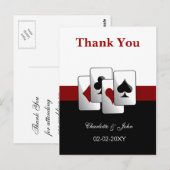 Las Vegas Wedding Bedankt kaarten (Voorkant / Achterkant)