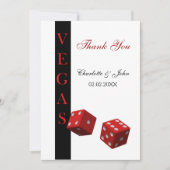 Las Vegas Wedding Bedankt kaarten (Voorkant)