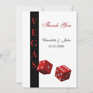 Las Vegas Wedding Bedankt kaarten