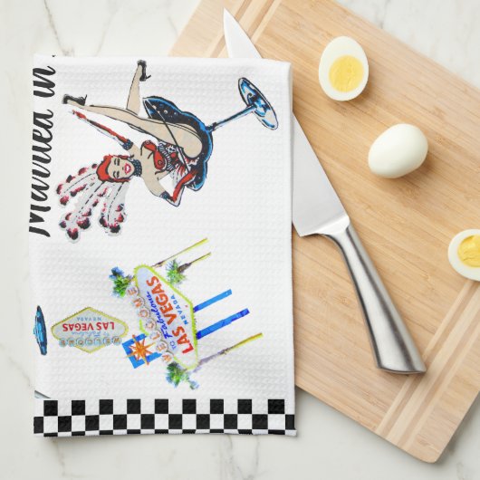 Las Vegas Wedding Bride of Groom Theedoek (Quarter Fold)