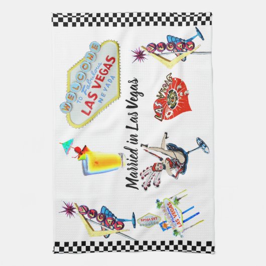 Las Vegas Wedding Bride of Groom Theedoek (Verticaal)