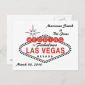 Las Vegas Wedding Briefkaart (Voorkant / Achterkant)