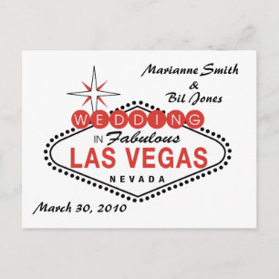 Las Vegas Wedding Briefkaart
